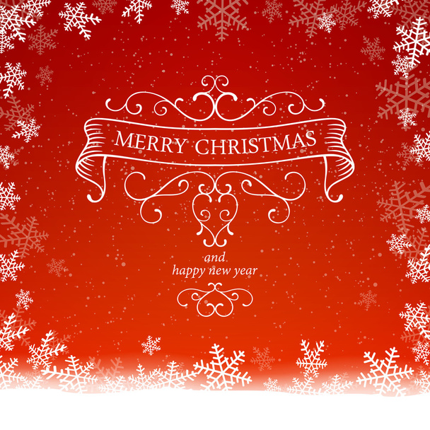 Vector Christmas Greeting Card - Vettoriali, immagini