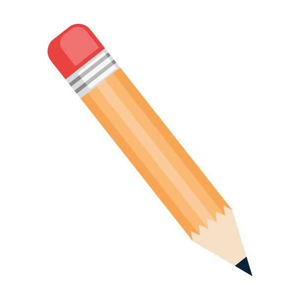 grafit ikona na białym tle ołówek zasilanie - Wektor, obraz