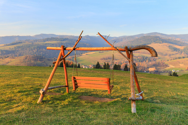 wooden swing - Photo, Image