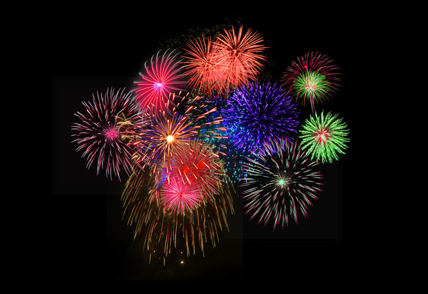 Fireworks background. - Vector, Image