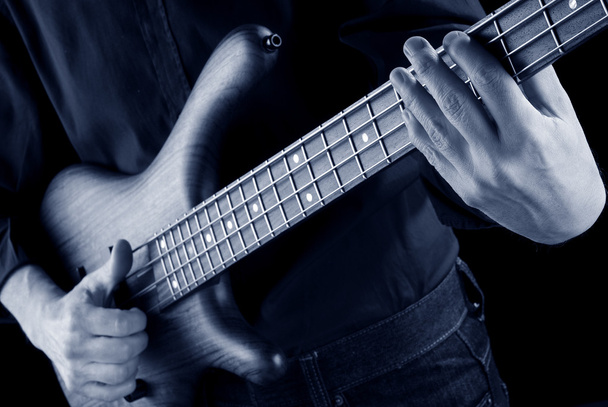 Pofon bass, kék - Fotó, kép