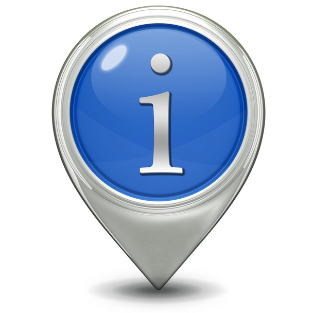 information pointer icon on white background - Photo, Image