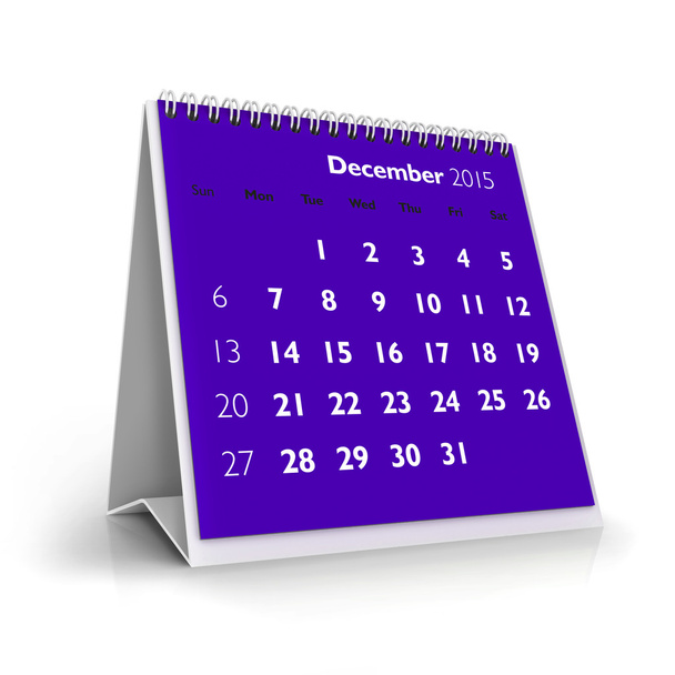 december 2015 kalender - Foto, afbeelding