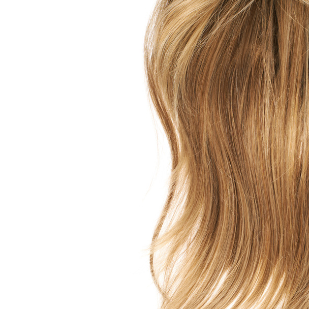Hiusten fragmentti yli valkoinen
 - Valokuva, kuva
