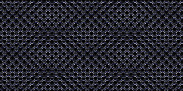 Black and gray Japanese paper and Japanese pattern background. Modern abstract vector texture. - Vector, Imagen