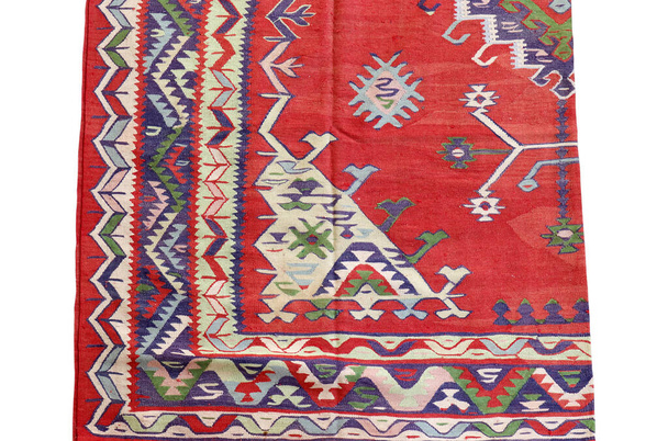 Mano tessuto antico tappeto turco - Foto, immagini