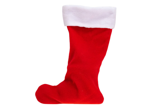 Saint Nicholas sock isolated on white background - Photo, Image