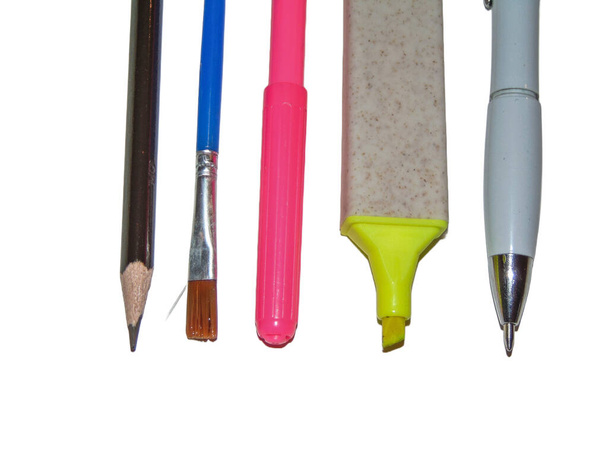 ołówek, pędzel, marker, długopis, Narzędzia do szkoły - Zdjęcie, obraz
