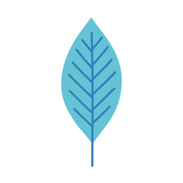 blue leaf plant ecology icon - Wektor, obraz