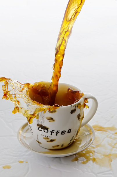 Наливание кофе. - Фото, изображение