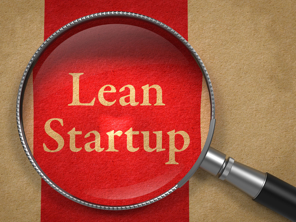 Lean Startup through a Magnifying Glass. - Photo, Image