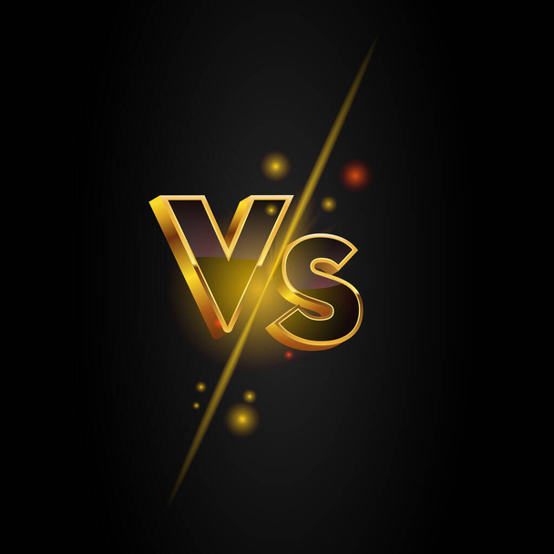 voorraad vector versus spel cover banner sport vs team. versus scherm ontwerp strijd kop sjabloon. team versus achtergrond met vonken effect - Vector, afbeelding