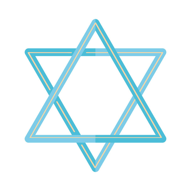 Joodse ster David heilig symbool - Vector, afbeelding