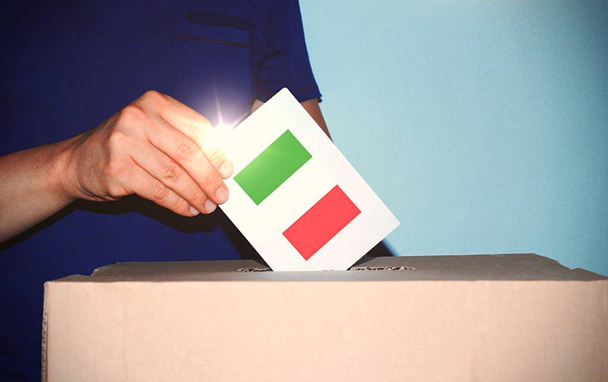 Italian political election vote concept - Φωτογραφία, εικόνα