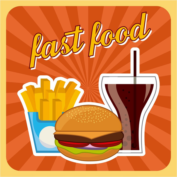 Fastfood  - Vector, afbeelding