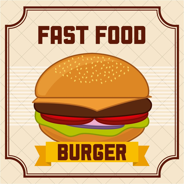 Fast food  - Vettoriali, immagini