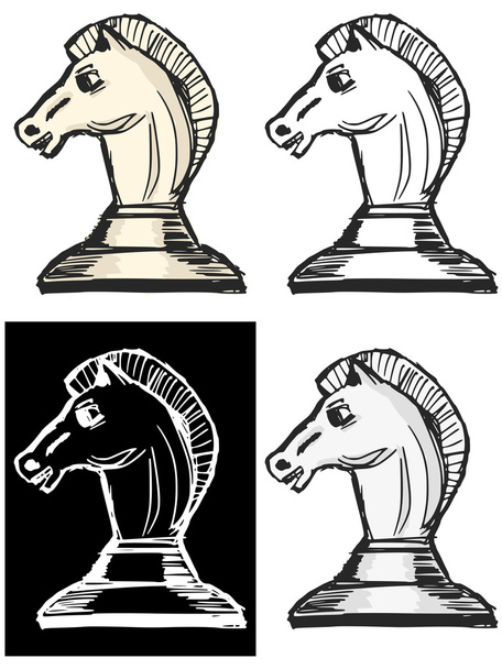 knight - chess figure - Vector, Image