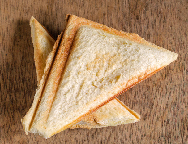 ψωμί τοστ σε ξύλινα φόντο - Φωτογραφία, εικόνα