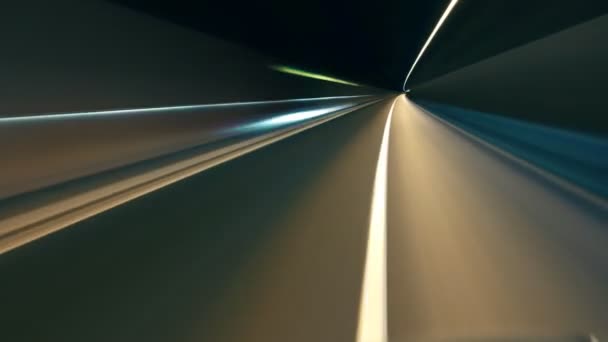 Abstract driving in highway. Fish-eye, time-lapse, motion blur - Filmagem, Vídeo