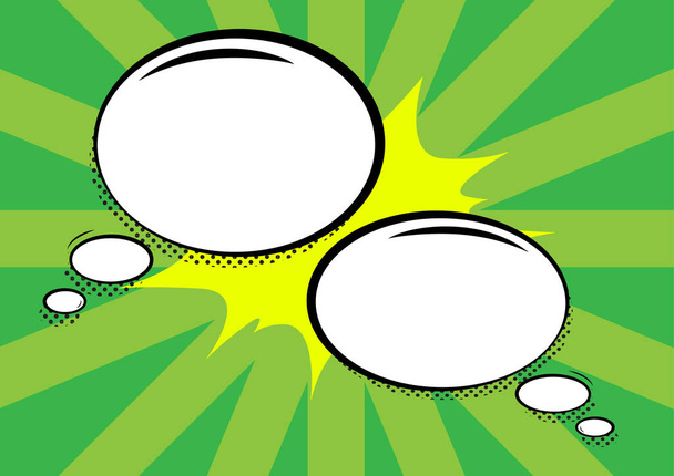 Pair Of Speech Bubbles In Oval Shape Representing Exchanging Of Ideas. - Photo, Image