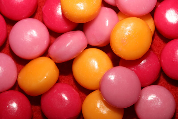 Colorful round bubble gums close up modern background big size high quality prints - 写真・画像