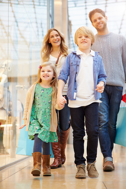 Children On Trip To Shopping Mall With Parents - Zdjęcie, obraz
