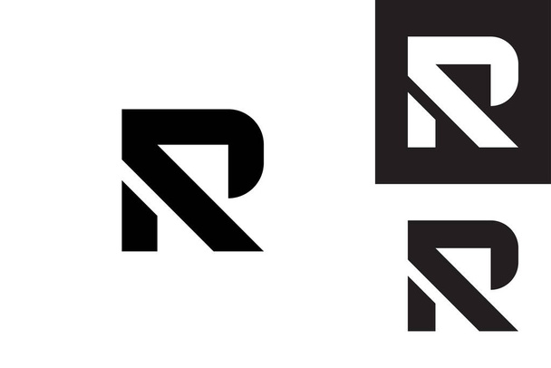 vector graphic of the letter R logo - Vetor, Imagem