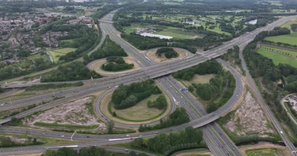 The Lunetten Junction is a Dutch traffic interchange for the connection of the A12 and A27 motorways .It is located near Lunetten, a district of Utrecht . - Video