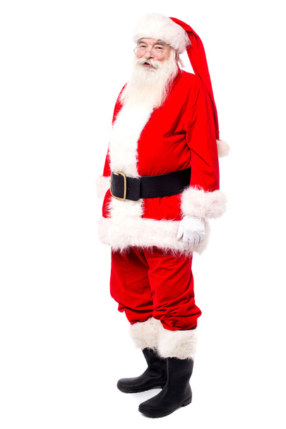 Mężczyzna w stroju Świętego Mikołaja - Zdjęcie, obraz