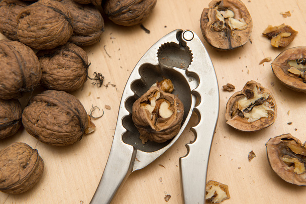 walnuts and nutcracker - Photo, Image