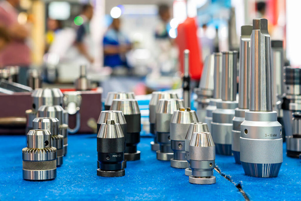 Various type collet quick chuck holder for drill bit or cutting tool drilling and tapping of cnc milling machining center for industrial on table - Photo, image