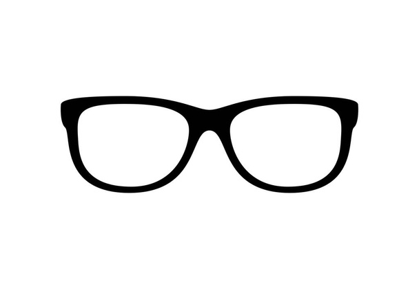 白い背景に隔離されたメガネ - ベクター画像