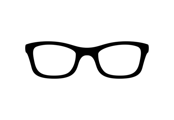 白い背景に隔離されたメガネ - ベクター画像