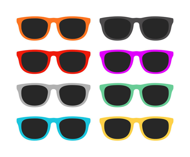 Gafas aisladas sobre fondo blanco - Vector, Imagen
