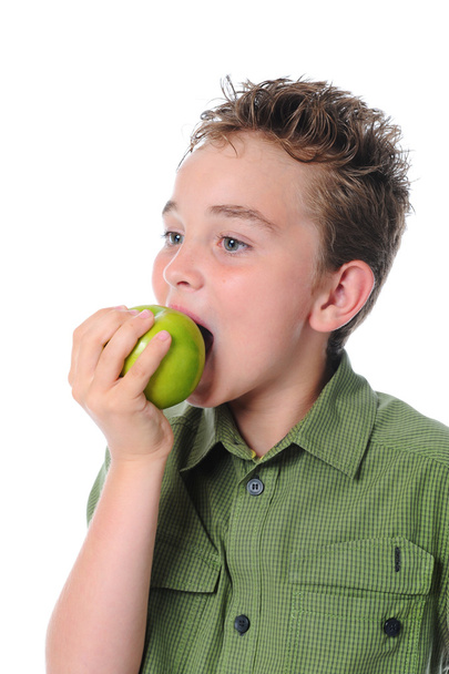 Boy holding an apple - Fotografie, Obrázek