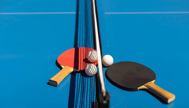 Pingpong labdát és a denevér - Fotó, kép