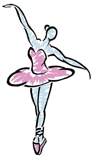 bailarina - Vector, imagen