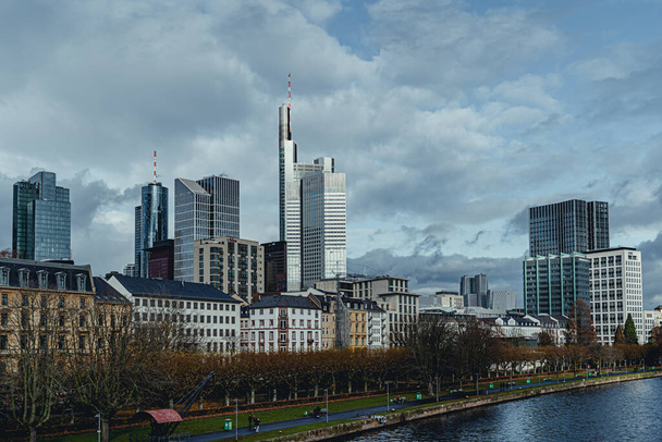 The beautiful scenery of cityscapes in Frankfurt, Germany - Фото, изображение