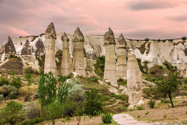 Mountain landscape. Cappadocia, Anatolia, Turkey. - Zdjęcie, obraz