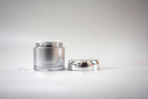 cosmetic product jar have cream inside - Foto, Imagem
