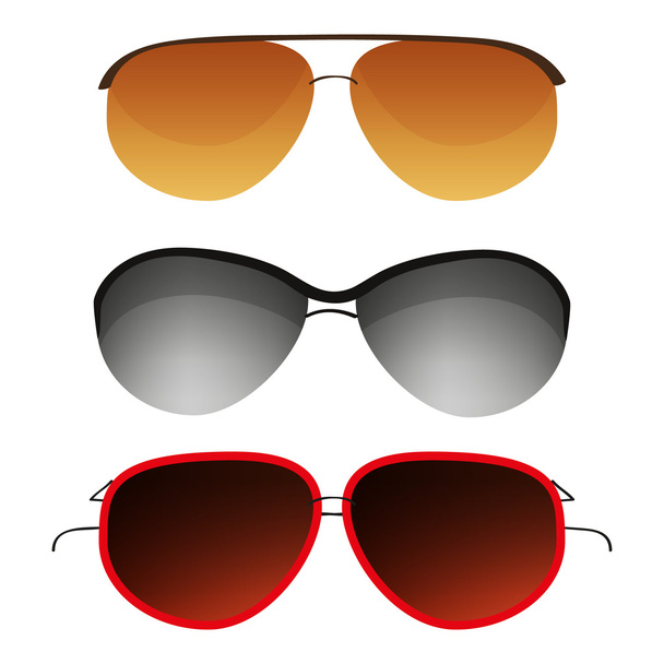Set de gafas de sol
 - Vector, Imagen