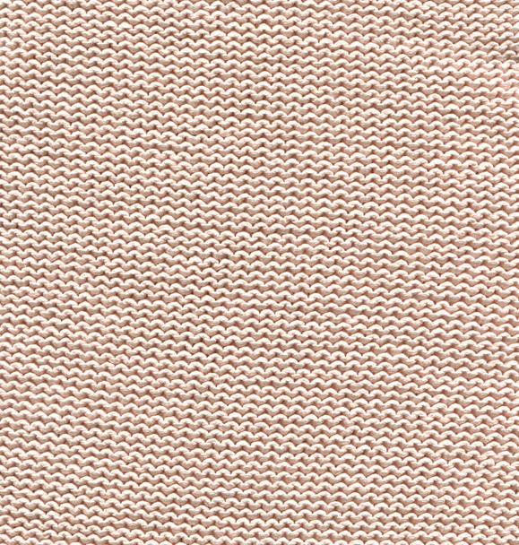 Knitted cream tone clean winter fabric texture. Wool cream colored  sweater texture close up - Fotografie, Obrázek