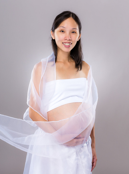 Ázsiai nő a terhesség - Fotó, kép