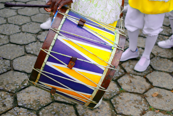 detail of percussive instruments characteristic of the rosary festival - Photo, Image