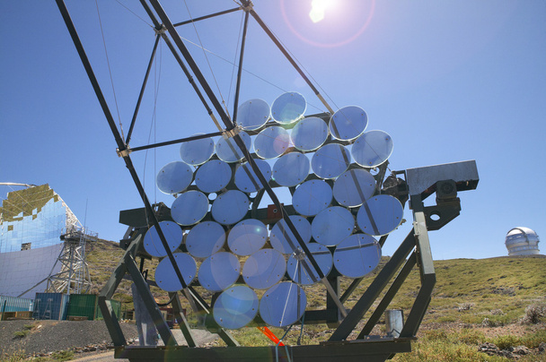 Teleskope in roque de los muchachos. La Palma. Spanien - Foto, Bild