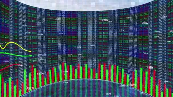 Stock market changes screen background - Materiaali, video