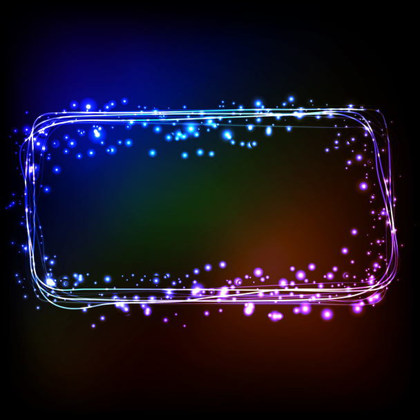 Abstract dark background with color light - Vector, imagen