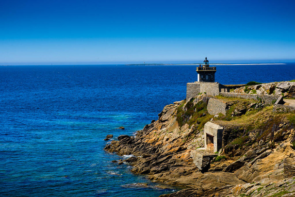 Kermorvan lighthouse in Finistere, Brittany, France - Photo, Image