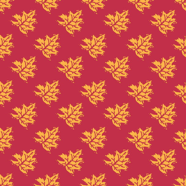 Seamless autumn leaves pattern.  Autumn pattern. autumn maple leaves - Вектор,изображение