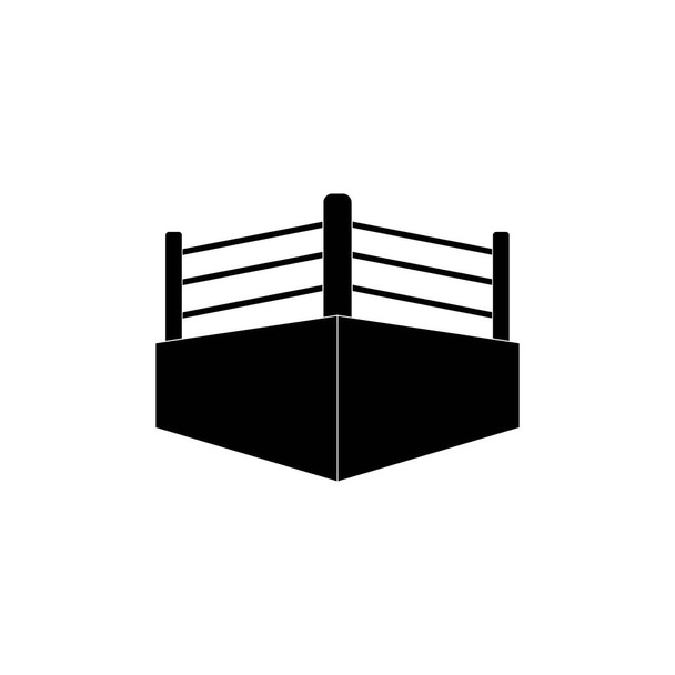 Boks ringi logo vektör tasarım şablonu - Vektör, Görsel